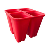 Starter Single Pot red Reusable Seed Starting Trays